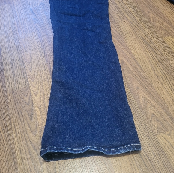 Rock & Roll Cowgirl Mid Rise Bootcut Blue Denim Embelleshed Jeans 33×34 A76 - Picture 6 of 12